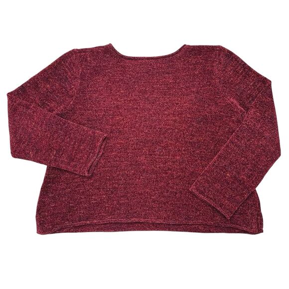 Habitat Sweater Size‎ Large Maroon Roll Neck Pullover Lagenlook Soft Cozy - Picture 2 of 9